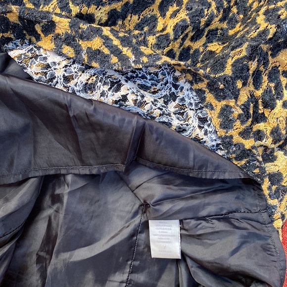 RODARTE x Target Leopard Print Black Lace Mini Dress Bows - Picture 10 of 15